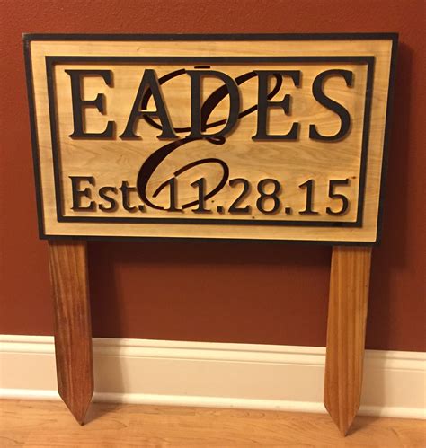 cnc wedding signs